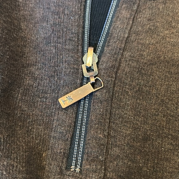 🌴Tommy Bahama Sweater Mens black/Brown Reversible 1/4 Zip Pu… - Picture 8 of 11